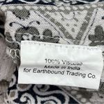 Earthbound Trading Co. Printed Mini Dress Black Tan Medium Photo 10