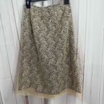 Talbots Vintage Women’s 4 Tan Black Skirt Photo 3