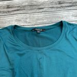 Zobha Women's Twist Front Long Sleeve Athletic Tee T Shirt Dark Teal L LG Large Photo 4