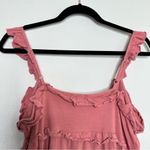 J.Crew  Tiered Knit Keyhole Maxi Dress in Pink Photo 7