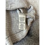 Free People Lovers Rib Gray Slouchy Thermal Pullover Cowl Neck Top Size Medium Photo 5