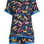 secret treasures NWT  Women’s Large 2-Piece Knit Shorty Pajama Set Cozy Sleepwear Photo 0