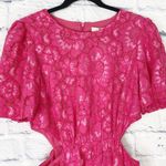 WAYF  magenta pink lace cutout mini dress medium Photo 3