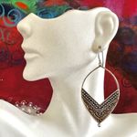 Silpada Siplada Sterling silver etched earrings Photo 2