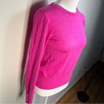 ZARA Fuchsia Long Sleeve Blouse size Small preppy casual winter sweater Photo 3