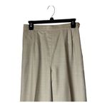 Valentino Miss V Pants Women Small Tan Beige Pleated Straight Leg Trouser Luxury Photo 2