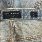 Lucky Brand Denim Shorts Womens 12 Light Wash Distressed Raw Hem Country Photo 3