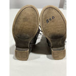 Charlotte Russe Womans Avril Brown Faux Leather 7 Combat Boots Lace Up Side Zip Photo 6