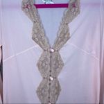 Emilio Pucci Vintage  nightgown with full lace & button front and pockets petite Photo 3