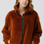 Lucky Brand NWT  | Faux Fur Women's Full Zip Jacket Coat Long Sleeve Size XL Photo 0