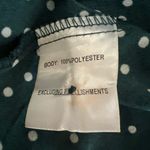 Hello Molly Stuck in Your Ways Midi Dress Size XS/2 Green Polka Dot Tie Front Photo 11