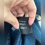 Guess NWOT  Asymmetrical Button Front Wool Peacoat Women's M Teal Wing Collar Photo 3