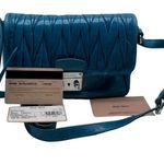 Miu Miu Laguna Matelasse’Lux Bandoliera blue shoulder bag model 5BH088 Photo 11