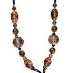 Retro Bee Rose Bird Bead Cluster Necklace Extra Long Y Drop 32" Boho Bohemian Photo 2