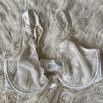 Aerie  White Show Off Lace Unlined Bra Photo 0
