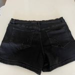 New York & Co. Black High Rise Distressed Denim Shorts Size 12 Photo 2