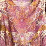 Soft Surroundings Luciana Paisley Boho Tunic Top 1X Medallion Print Stretch Photo 3