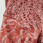 Vera Wang Simply Vera  Long Sleeve Top Crewneck Tee Textured Knit Rust Size M Photo 8