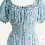 J.Crew NWT 00 Puff Sleeve Midi Dress Floral Photo 1