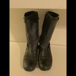 Ralph Lauren 1847 Sorissa Black Leather Knee-High Boots 9 Photo 1