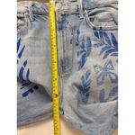 MOTHER Superior Floral Print Wide Leg Jeans Light Wash Butterfly Size 33 Blue Photo 9
