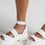 Windsor Smith Thrilled Chunky Leather Goth Whimsigoth Streetwear Sandals 7 White Photo 0