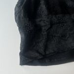 Aerie NWT Waffle Knit Lace V Back Longline Bralette Bra Black Size XL NEW Photo 5