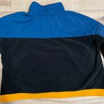 Nike Half Zip Polar Crop Jacket Womens Medium Blue Black Orange Photo 1