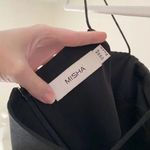 Misha Collection Shirred Bust Mini Slip Dress Black Size 4 Photo 9