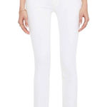 MOTHER Mid Rise Dazzler Ankle Fray Jeans in Fairest/White size 27 White Photo 0