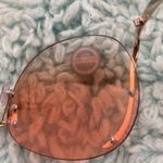 Rimless Orange Lens & Silver Sunglasses NWOT Photo 8