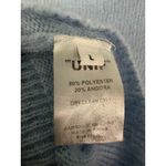 Unif  Baby Blue Angora Blend Cropped Cardigan Sweater Size Large Photo 4