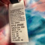 Splendid Twist of Fate French Cut Bikini Bottom Pink Blue Tie Dye Size Small New Photo 2