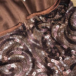 Silence + Noise  NWT brown sequin party mini skirt Photo 5