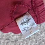 Women's Red Cotton Sports Bra Size XL Photo 5