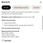 MOTHER THE INSIDER CROP STEP CHEW WASH DANCING ON COALS Hi Rise Kick Flare Ankle Blue Size 25 Photo 6