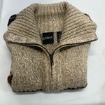 Erika  SZ S ZIP UP SWEATER CARDIGAN BLACK & FALL‎ COLORS PREOWNED Photo 1