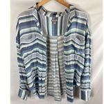 Falls Creek  Striped Button Down Shirt Size Large Photo 0