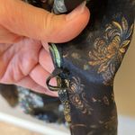 Custo Barcelona  Tiger and floral print 100%Silk tunic dress, long sleeve, size S Photo 12