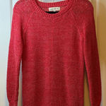 Jones New York  Sport Coral Knit Sweater Size M Cotton Blend Long Sleeve Career # Photo 0