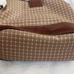 Liz Claiborne Vintage Crossbody Leather Purse Brown Small Pockets Bag square Photo 6