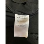 Reformation  Quinley Black Sleeveless High Neck Asymmetric Ruffle Tank Dress L Photo 5