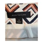 Ann Taylor Skirt Geometric Diamond Print Embroidered Work Office Women Size 8 Photo 7