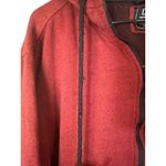 CSG Maroon Cotton Blend Hooded Full Zip Casual Sweat Jacket Men Sz XL Red Photo 4