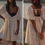 Anthropologie Pilcro Puff-Sleeve Eyelet Playsuit/Romper, Size XS Photo 1