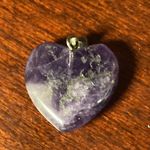 Amethyst Heart Pendant set in Sterling Silver Purple Photo 2