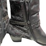 Remonte cowgirl western black boots,‎ booties size 10.5 Photo 4