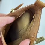 Coach Hewes Boots Womens Size 9B Tan Leather Chunky Heel Ankle Zip Western Style Photo 4