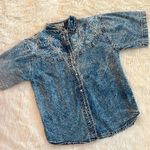 Vintage Sequin Embroidered Western Top Blue Photo 6