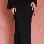 House Of CB madeline maxi tie skirt black NWOT size L Photo 0